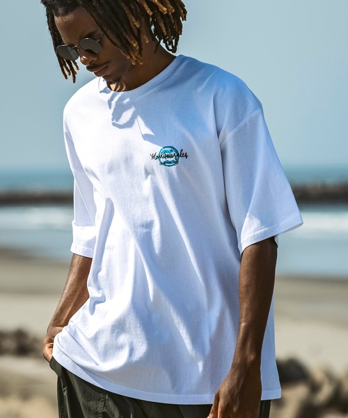Mark Gonzales(マーク・ゴンザレス)の「【WEB・直営店限定】MARK GONZALES ARTWORK COLLECTION(マーク ゴンザレス)バックプリント バックロゴ 半袖Tシャツ ロゴTシャツ 3type/4colors(Tシャツ/カットソー・メンズ・ホワイト系1/ホワイト系2/ホワイト系3/ブラック系1/ブラック系2/ブラック系3/グリーン系1/グリーン系2/グリーン系3/ブルー系1/ブルー系2/ブルー系3・M/L/XL)」の13枚目の写真