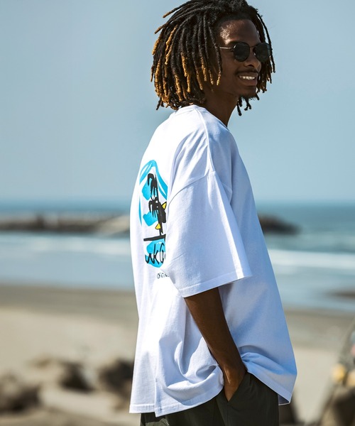 Mark Gonzales(マーク・ゴンザレス)の「【WEB・直営店限定】MARK GONZALES ARTWORK COLLECTION(マーク ゴンザレス)バックプリント バックロゴ 半袖Tシャツ ロゴTシャツ 3type/4colors(Tシャツ/カットソー・メンズ・ホワイト系1/ホワイト系2/ホワイト系3/ブラック系1/ブラック系2/ブラック系3/グリーン系1/グリーン系2/グリーン系3/ブルー系1/ブルー系2/ブルー系3・M/L/XL)」の14枚目の写真