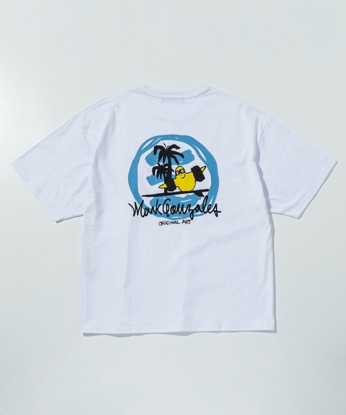 Mark Gonzales(マーク・ゴンザレス)の「【WEB・直営店限定】MARK GONZALES ARTWORK COLLECTION(マーク ゴンザレス)バックプリント バックロゴ 半袖Tシャツ ロゴTシャツ 3type/4colors(Tシャツ/カットソー・メンズ・ホワイト系1/ホワイト系2/ホワイト系3/ブラック系1/ブラック系2/ブラック系3/グリーン系1/グリーン系2/グリーン系3/ブルー系1/ブルー系2/ブルー系3・M/L/XL)」の18枚目の写真