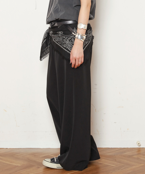 EVERYDAY I LIKE.(エヴリディアイライク)の「*Effortless Pants(スラックス・レディース・ブラック/カーキ/ベージュ/ブラウン/タン・34/36/38)」の19枚目の写真