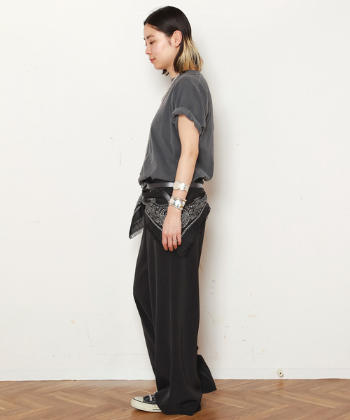 EVERYDAY I LIKE.(エヴリディアイライク)の「*Effortless Pants(スラックス・レディース・ブラック/カーキ/ベージュ/ブラウン/タン・34/36/38)」の22枚目の写真