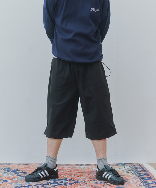 MAISON CLUB(メゾンクラブ)の「【MAISON CLUB】Odd Length Over Cargo Pants KKP/ 七分丈オーバーカーゴパンツ クロップドパンツ(カーゴパンツ・メンズ・グレー/ブラック/カーキ・M/L/XL)」の10枚目の写真