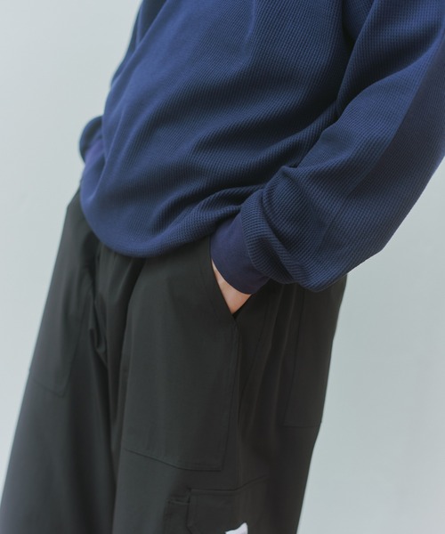 MAISON CLUB(メゾンクラブ)の「【MAISON CLUB】Odd Length Over Cargo Pants KKP/ 七分丈オーバーカーゴパンツ クロップドパンツ(カーゴパンツ・メンズ・グレー/ブラック/カーキ・M/L/XL)」の14枚目の写真