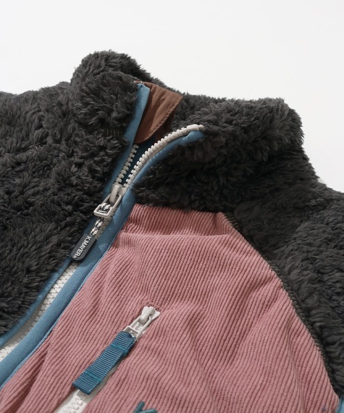 KRIFF MAYER Lady's Collection（クリフメイヤーレディースコレクション）の「【軽い・暖かい】シャギーボアベスト（ベスト・レディース・ネイビー/ブラック/カラフル/グリーン/ブラウン/グレー/ナチュラル・LARGE/MEDIUM）」の12枚目の写真