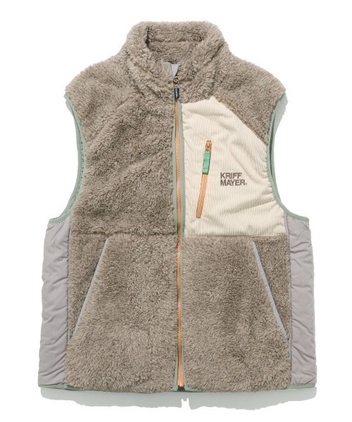 KRIFF MAYER Lady's Collection（クリフメイヤーレディースコレクション）の「【軽い・暖かい】シャギーボアベスト（ベスト・レディース・ネイビー/ブラック/カラフル/グリーン/ブラウン/グレー/ナチュラル・LARGE/MEDIUM）」の20枚目の写真