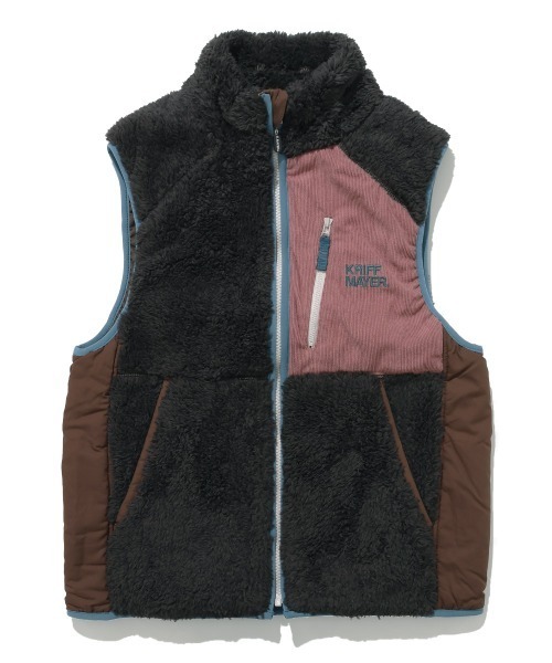 KRIFF MAYER Lady's Collection（クリフメイヤーレディースコレクション）の「【軽い・暖かい】シャギーボアベスト（ベスト・レディース・ネイビー/ブラック/カラフル/グリーン/ブラウン/グレー/ナチュラル・LARGE/MEDIUM）」の22枚目の写真