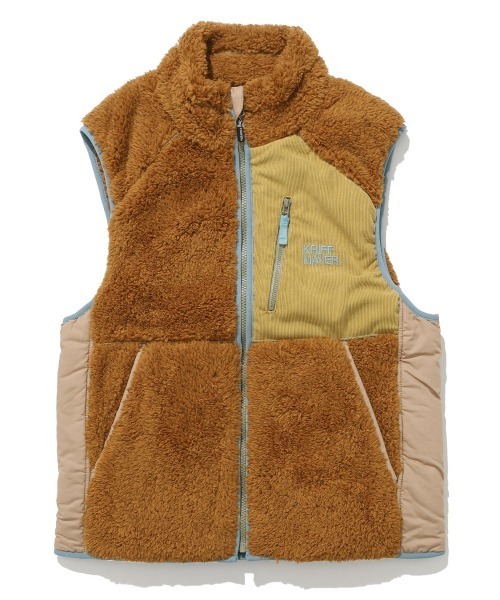 KRIFF MAYER Lady's Collection（クリフメイヤーレディースコレクション）の「【軽い・暖かい】シャギーボアベスト（ベスト・レディース・ネイビー/ブラック/カラフル/グリーン/ブラウン/グレー/ナチュラル・LARGE/MEDIUM）」の21枚目の写真