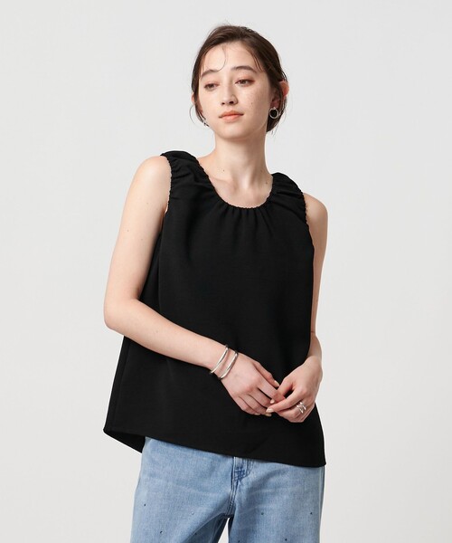 ユナイテッドアローズ　P ギャザー ノースリーブ ブラウス UNITED ARROWS（ユナイテッドアローズ）の「P ギャザー