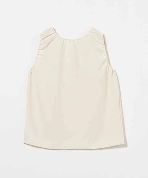 UNITED ARROWS(ユナイテッドアローズ)の「COMFY ギャザーノースリーブブラウス -吸水速乾 UVカット ウォッシャブル-(シャツ/ブラウス・レディース・オフホワイト/ブラック・FREE)」の13枚目の写真