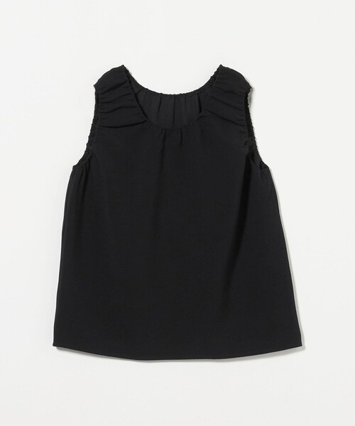 UNITED ARROWS(ユナイテッドアローズ)の「COMFY ギャザーノースリーブブラウス -吸水速乾 UVカット ウォッシャブル-(シャツ/ブラウス・レディース・オフホワイト/ブラック・FREE)」の18枚目の写真