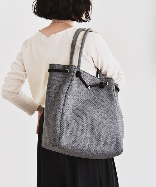 セール】quaranciel: パンチング ロープ デザイン トート バッグ（A4