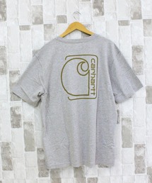 リラックスフィット BIGロゴ バックプリント グラフィックTシャツ Relaxd Fit Lightweight Short-Sleeve Pocket C Graphic T-Shirt