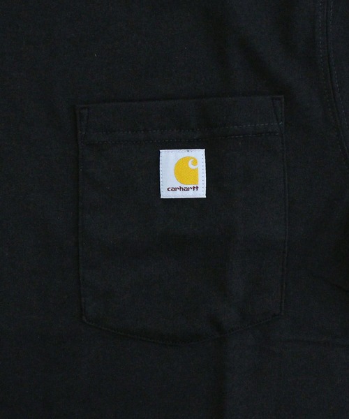 Carhartt（カーハート）の「リラックスフィット BIGロゴ バックプリント グラフィックTシャツ Relaxd Fit Lightweight Short-Sleeve Pocket C Graphic T-Shirt（Tシャツ/カットソー・メンズ・ベージュ/ブラック/グレー/ブルー・S/M/L/XL）」の6枚目の写真