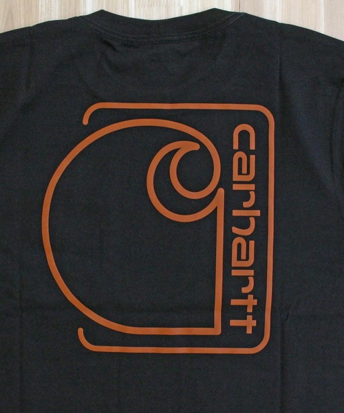 Carhartt（カーハート）の「リラックスフィット BIGロゴ バックプリント グラフィックTシャツ Relaxd Fit Lightweight Short-Sleeve Pocket C Graphic T-Shirt（Tシャツ/カットソー・メンズ・ベージュ/ブラック/グレー/ブルー・S/M/L/XL）」の7枚目の写真