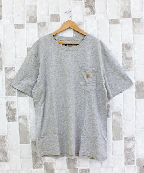 Carhartt（カーハート）の「リラックスフィット BIGロゴ バックプリント グラフィックTシャツ Relaxd Fit Lightweight Short-Sleeve Pocket C Graphic T-Shirt（Tシャツ/カットソー・メンズ・ベージュ/ブラック/グレー/ブルー・S/M/L/XL）」の8枚目の写真