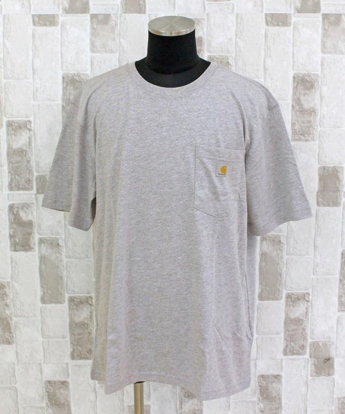 Carhartt（カーハート）の「リラックスフィット BIGロゴ バックプリント グラフィックTシャツ Relaxd Fit Lightweight Short-Sleeve Pocket C Graphic T-Shirt（Tシャツ/カットソー・メンズ・ベージュ/ブラック/グレー/ブルー・S/M/L/XL）」の9枚目の写真