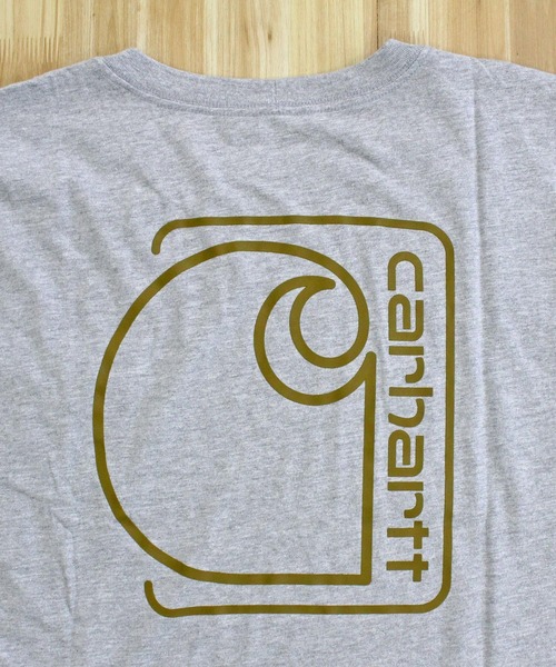 Carhartt（カーハート）の「リラックスフィット BIGロゴ バックプリント グラフィックTシャツ Relaxd Fit Lightweight Short-Sleeve Pocket C Graphic T-Shirt（Tシャツ/カットソー・メンズ・ベージュ/ブラック/グレー/ブルー・S/M/L/XL）」の13枚目の写真