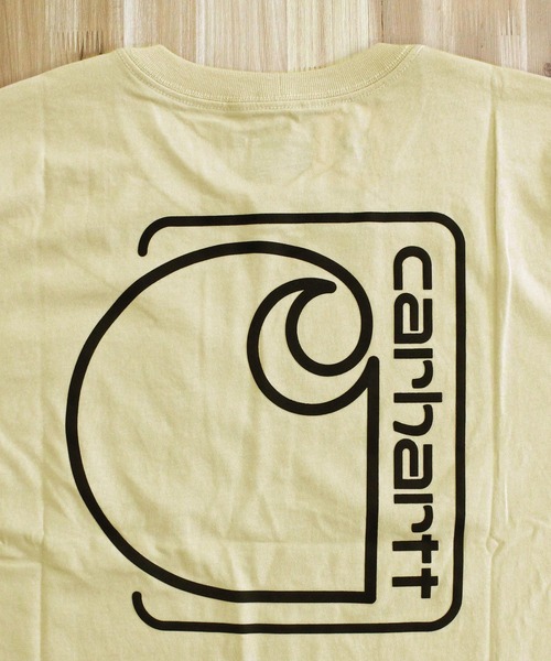 Carhartt（カーハート）の「リラックスフィット BIGロゴ バックプリント グラフィックTシャツ Relaxd Fit Lightweight Short-Sleeve Pocket C Graphic T-Shirt（Tシャツ/カットソー・メンズ・ベージュ/ブラック/グレー/ブルー・S/M/L/XL）」の16枚目の写真