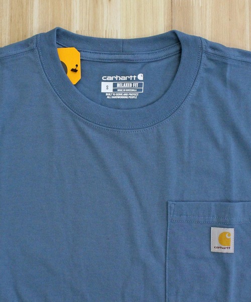 Carhartt（カーハート）の「リラックスフィット BIGロゴ バックプリント グラフィックTシャツ Relaxd Fit Lightweight Short-Sleeve Pocket C Graphic T-Shirt（Tシャツ/カットソー・メンズ・ベージュ/ブラック/グレー/ブルー・S/M/L/XL）」の18枚目の写真