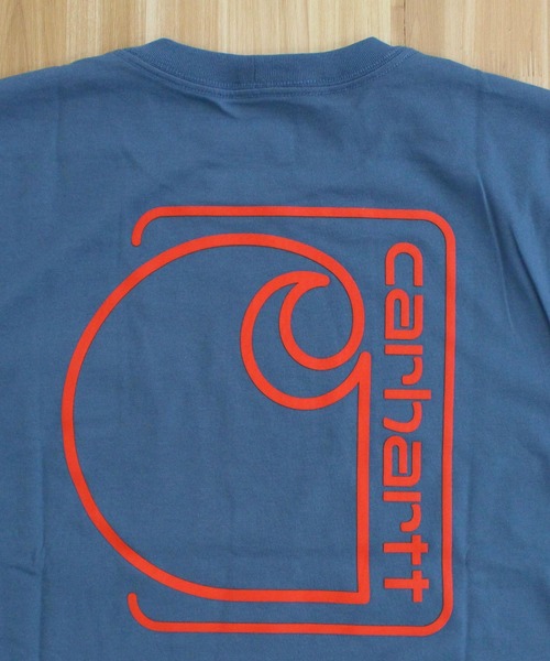 Carhartt（カーハート）の「リラックスフィット BIGロゴ バックプリント グラフィックTシャツ Relaxd Fit Lightweight Short-Sleeve Pocket C Graphic T-Shirt（Tシャツ/カットソー・メンズ・ベージュ/ブラック/グレー/ブルー・S/M/L/XL）」の22枚目の写真
