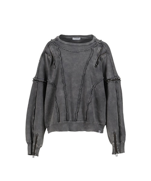VIVAMUS（ヴィヴァムス）の「SPLIT SWEAT CREWNECK（スウェット・レディース・グレー・OS）」の5枚目の写真