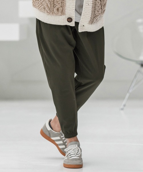 CAMBIO(カンビオ)の「mp13859-Back Fleece Stretch Nylon Balloon Silhouette Jogger Pants ナイロンジョガーパンツ(その他パンツ・メンズ・グレー/ブラック/ダークカーキ・S/M/L)」の3枚目の写真