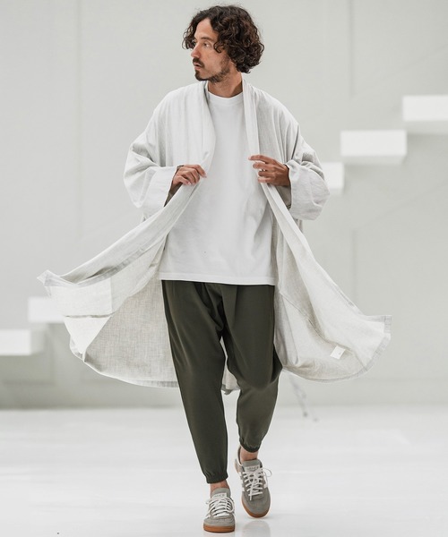 CAMBIO(カンビオ)の「mp13859-Back Fleece Stretch Nylon Balloon Silhouette Jogger Pants ナイロンジョガーパンツ(その他パンツ・メンズ・グレー/ブラック/ダークカーキ・S/M/L)」の11枚目の写真