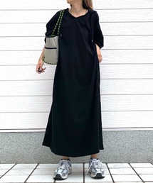 Q（キュー）の「ビッグサイズマキシロングワンピース（ワンピース）」