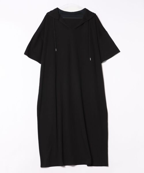 Q(キュー)の「ビッグサイズマキシロングワンピース(ワンピース・レディース・オートミール/ブラック・MEDIUM)」の18枚目の写真