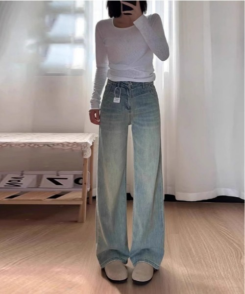 REBALANCE(リバランス)の「レトロデニムパンツ(デニムパンツ・レディース・A・X-LARGE/MEDIUM/LARGE)」の4枚目の写真