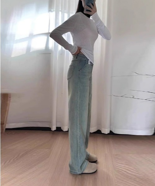 REBALANCE(リバランス)の「レトロデニムパンツ(デニムパンツ・レディース・A・X-LARGE/MEDIUM/LARGE)」の6枚目の写真