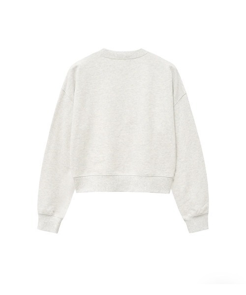 MARITHE + FRANCOIS GIRBAUD（マリテフランソワジルボー）の「W CLASSIC LOGO CROP SWEATSHIRT（スウェット・レディース・クリーム/オートミール/ライトピンク/ヘザーグレー/ベージュ/ネイビー・SMALL/MEDIUM）」の10枚目の写真