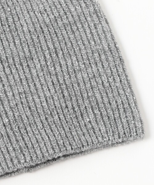 Ray BEAMS（レイビームス）の「スパンコール ビーニー 25（ニットキャップ/ビーニー・レディース・ブラック/グレー/オリーブ・ONE SIZE）」の8枚目の写真