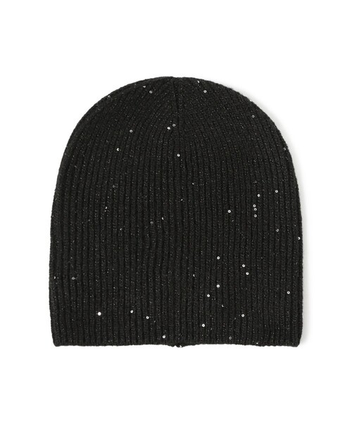 Ray BEAMS（レイビームス）の「スパンコール ビーニー 25（ニットキャップ/ビーニー・レディース・ブラック/グレー/オリーブ・ONE SIZE）」の9枚目の写真