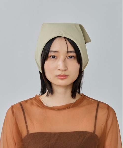 OVERRIDE（オーバーライド）の「OVERRIDE  SUEDE&LEATHER BABUSHKA SGP / オーバーライド（ハット・レディース・ライトベージュ/オリーブ/ブラック/ブラウン・FREE）」の11枚目の写真