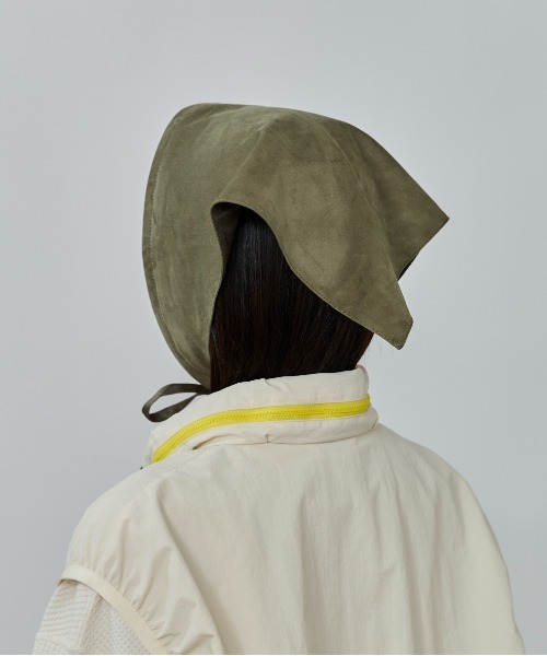 OVERRIDE（オーバーライド）の「OVERRIDE  SUEDE&LEATHER BABUSHKA SGP / オーバーライド（ハット・レディース・ライトベージュ/オリーブ/ブラック/ブラウン・FREE）」の20枚目の写真