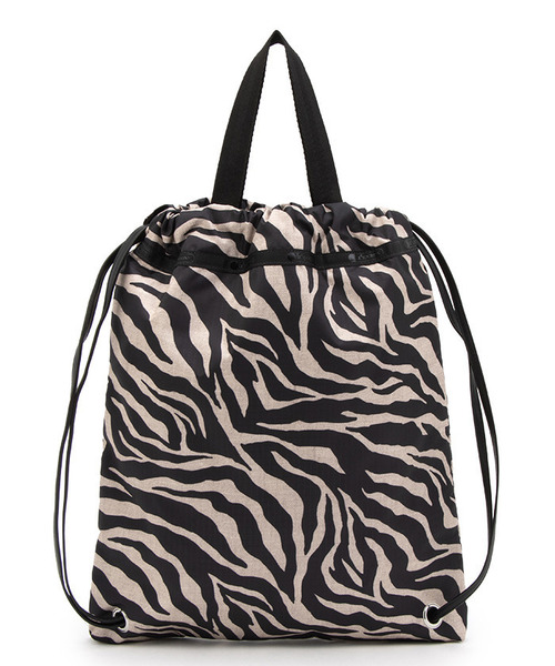 LeSportsac(レスポートサック)の「TH CITY KNAPSACK アップタウンラフィアゼブラ/ブラック(バックパック/リュック・レディース・ブラウン・FREE)」の5枚目の写真