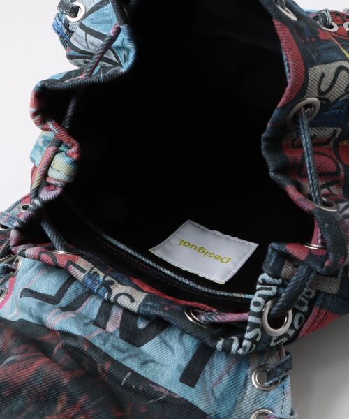Desigual グラフィティプリントリボン バックパック Desigual｜グラフィティプリントリボンバックパック リュック