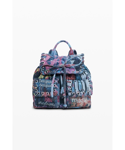 Desigual グラフィティプリントリボン バックパック グラフィティプリントリボンバックパック リュック（バック