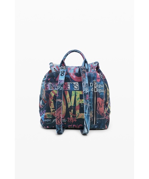 Desigual グラフィティプリントリボン バックパック グラフィティプリントリボンバックパック リュック(バック