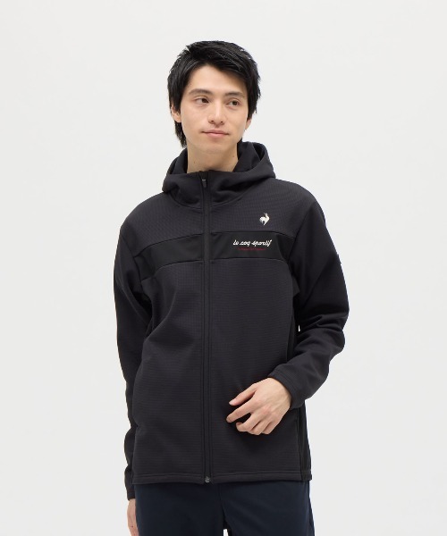 le coq sportif(ルコックスポルティフ)の「防風ストレッチワッフルボンディングアウター(その他アウター・メンズ・ブラック/ホワイト・M/L/XL)」の1枚目の写真