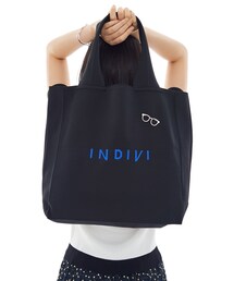 INDIVI | 【A4サイズ対応】ロゴニットトート(トートバッグ)