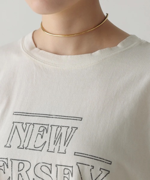 Bou Jeloud(ブージュルード)の「ヴィンテージPT.TEE(Tシャツ/カットソー・レディース・アイボリー/チャコールグレー・FREE)」の9枚目の写真