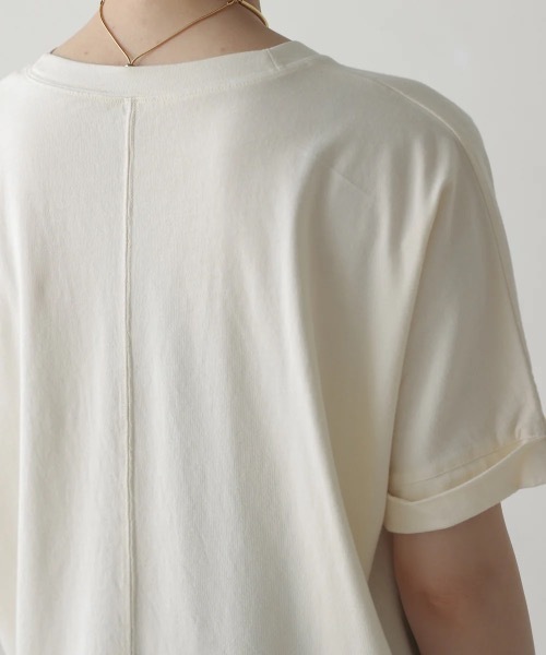 Bou Jeloud(ブージュルード)の「ヴィンテージPT.TEE(Tシャツ/カットソー・レディース・アイボリー/チャコールグレー・FREE)」の11枚目の写真