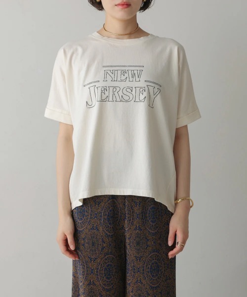 Bou Jeloud(ブージュルード)の「ヴィンテージPT.TEE(Tシャツ/カットソー・レディース・アイボリー/チャコールグレー・FREE)」の12枚目の写真