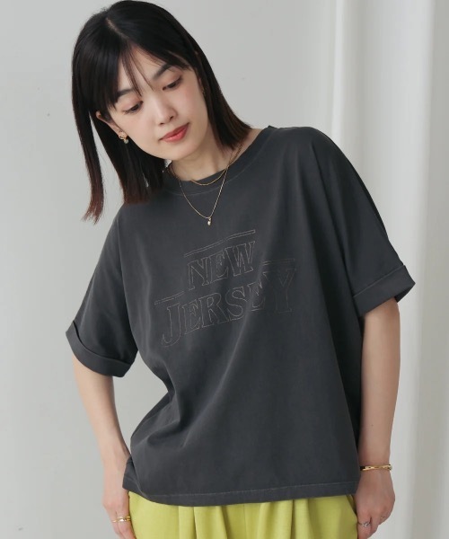 Bou Jeloud(ブージュルード)の「ヴィンテージPT.TEE(Tシャツ/カットソー・レディース・アイボリー/チャコールグレー・FREE)」の13枚目の写真