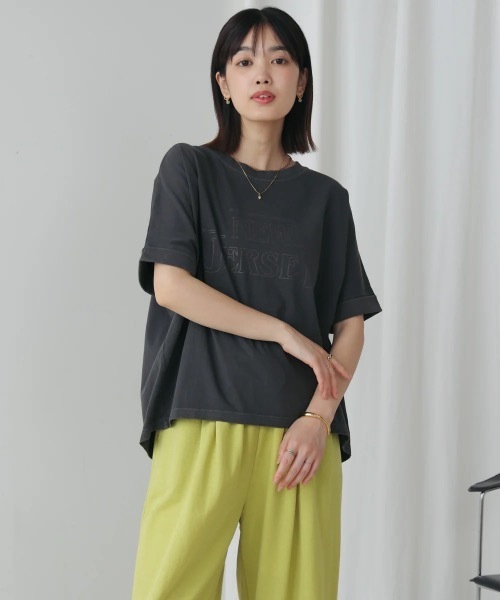 Bou Jeloud(ブージュルード)の「ヴィンテージPT.TEE(Tシャツ/カットソー・レディース・アイボリー/チャコールグレー・FREE)」の14枚目の写真