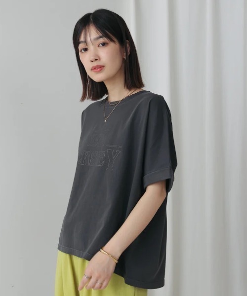 Bou Jeloud(ブージュルード)の「ヴィンテージPT.TEE(Tシャツ/カットソー・レディース・アイボリー/チャコールグレー・FREE)」の16枚目の写真