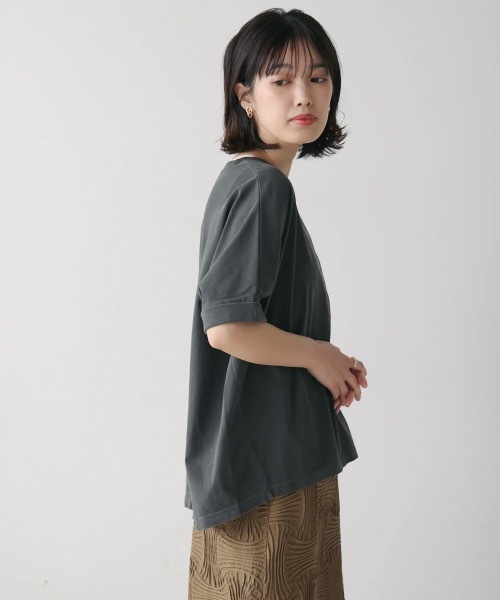 Bou Jeloud(ブージュルード)の「ヴィンテージPT.TEE(Tシャツ/カットソー・レディース・アイボリー/チャコールグレー・FREE)」の20枚目の写真