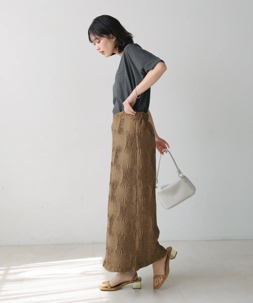 Bou Jeloud(ブージュルード)の「ヴィンテージPT.TEE(Tシャツ/カットソー・レディース・アイボリー/チャコールグレー・FREE)」の21枚目の写真
